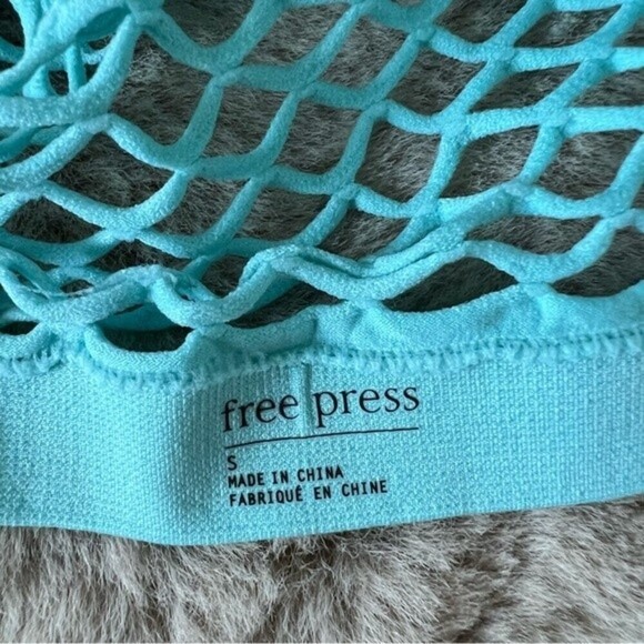 Free Press High Neck Racerback  Removable Pads Bralette SZ Small - Picture 7 of 8